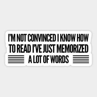 Nick Miller I’ve just memorized a lot of words Sticker